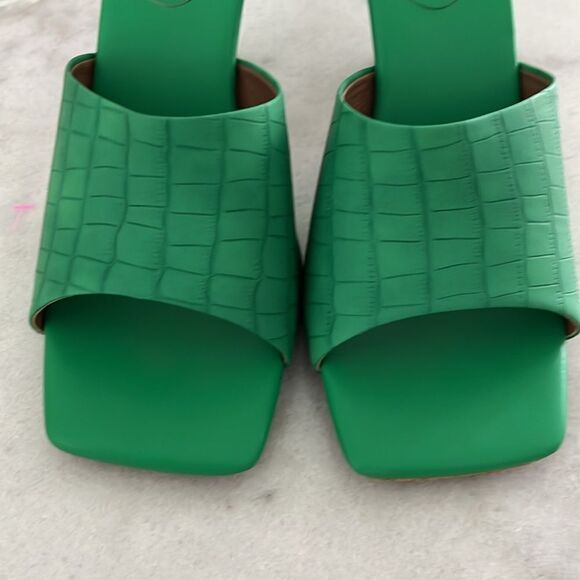 Gabrielle Union Dayanara Croc Embossed Heel Mule worn on photo Shoot SZ 10 - Picture 6 of 13